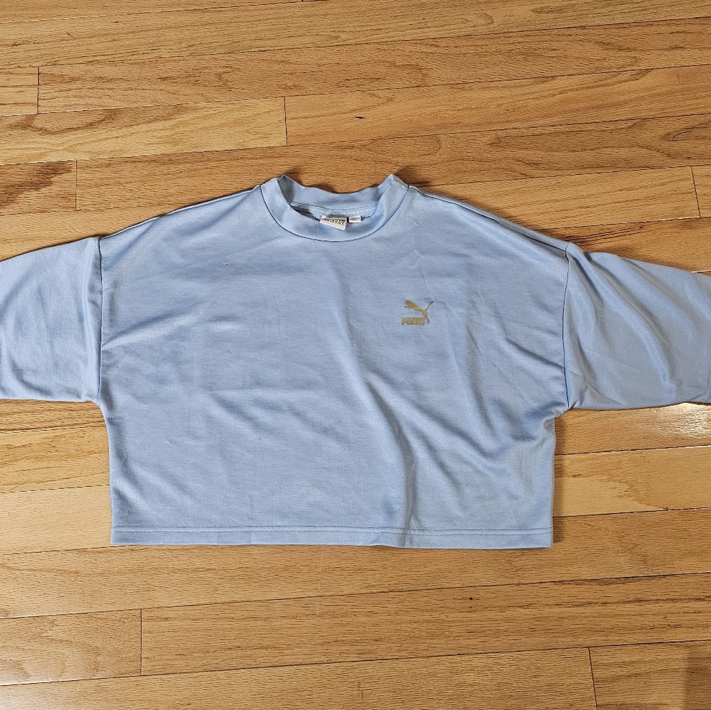Puma Light Blue Cropped Jersey